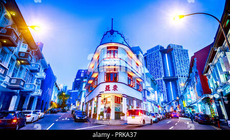 Singapour, les Keong Saik Road Banque D'Images