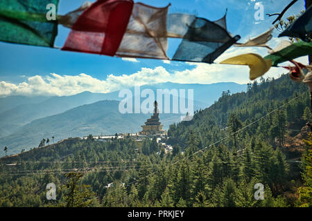 L'état de bouddha Dordenma à Thimphu est sur des plus grands dans le monde Banque D'Images