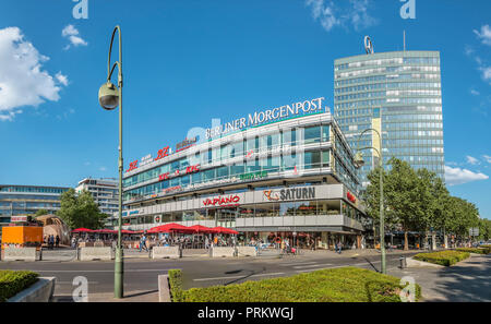 Europa-Centre à Breitscheidplatz, Charlottenburg, Berlin, Allemagne Banque D'Images