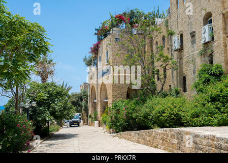 TEL AVIV, ISRAËL - 4 juin 2015 : également appelé Jaffa Japho, est le sud, partie la plus ancienne de Tel-Aviv-Jaffa, une ancienne ville portuaire en Israël. 4 juin 201 Banque D'Images