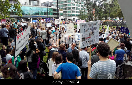 Londres, 2 juillet 2016. 'Marche pour l'Europe", Anti-Brexit de protestation. Banque D'Images