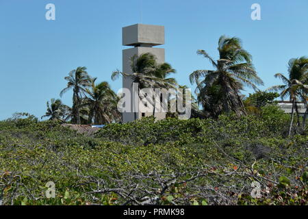 Isla Contoy situé dans le Yucatan au Mexique, une île déserte dans la mer des Caraïbes Banque D'Images