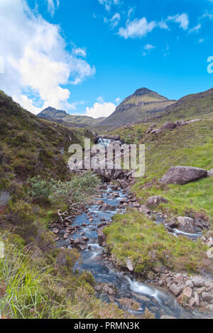 Montagnes de Cuillin rhum Askival et Hallival Banque D'Images