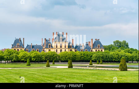 Château de Fontainebleau, l'un des plus grands châteaux français. Banque D'Images