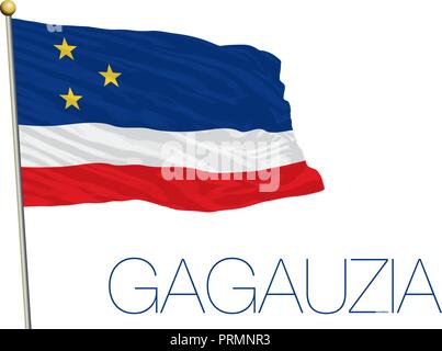 La Gagaouzie drapeau officiel, vector illustration Illustration de Vecteur