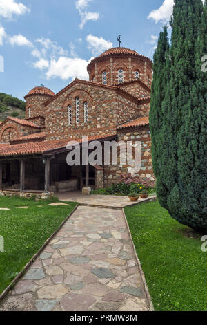 Monastère Saint Leontius Vodoca médiévale près de la ville de Strumica, République de Macédoine Banque D'Images