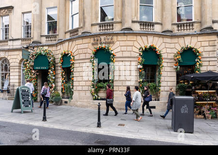 Le Ivy Baignoire Brasserie, Milsom Street, Bath, Angleterre Banque D'Images