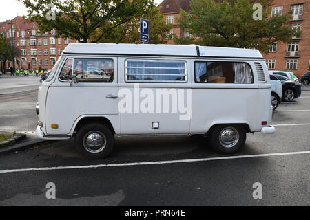 Copenhague/Danemark 03 octobre 2018..VGerman classic Volks wagen park dans la capitale danoise à Copenhague au Danemark. (Photo. .Francis Joseph Doyen / Deanpictures. Crédit : François-Joseph Doyen / Deanpictures/Alamy Live News Banque D'Images