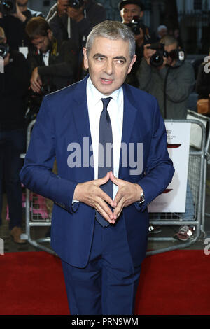 Londres, Royaume-Uni. 3 octobre, 2018. Rowan Atkinson, Johnny English, frappe à nouveau - projection spéciale, le Curzon Mayfair, Londres, Royaume-Uni, 03 octobre 2018, photo de Richard Goldschmidt : Riche de crédit Gold/Alamy Live News Banque D'Images