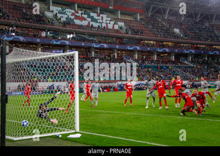 Moscou, Russie. 3 octobre, 2018. Ligue des Champions : le Lokomotiv Moscou v Schalke 04. Prendre la direction de Schalke Crédit : Alex Cavendish/Alamy Live News Banque D'Images