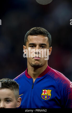 Londres, Royaume-Uni. 3 octobre, 2018. Philippe Coutinho de Barcelone au cours de la phase de groupes de la Ligue des Champions match entre Tottenham Hotspur et Barcelone au stade de Wembley, Londres, Angleterre le 3 octobre 2018. 3e oct, 2018. Credit : AFP7/ZUMA/Alamy Fil Live News Crédit : ZUMA Press, Inc./Alamy Live News Banque D'Images