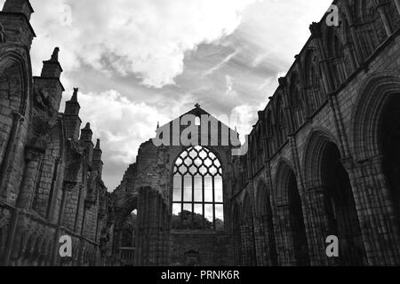 La beauté dans les ruines de l'Holyrood Abby, Ecosse Banque D'Images