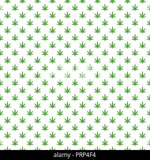 Simple feuille de marijuana, chanvre, cannabis pattern avec différentes icônes et symboles sur fond blanc télévision vector illustration Illustration de Vecteur