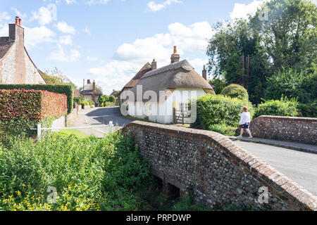 Charlton Road, Singleton, West Sussex, Angleterre, Royaume-Uni Banque D'Images