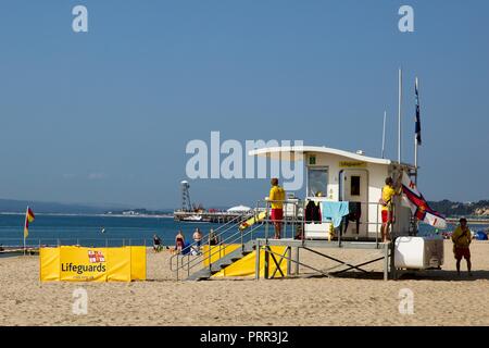 Station de sauvetage de la RNLI sur la plage de Bournemouth Banque D'Images