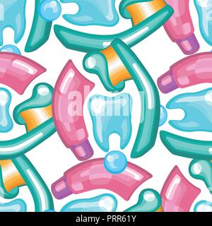 Modèle sans dents dentisterie close up photo sur bleu vector illustration Illustration de Vecteur