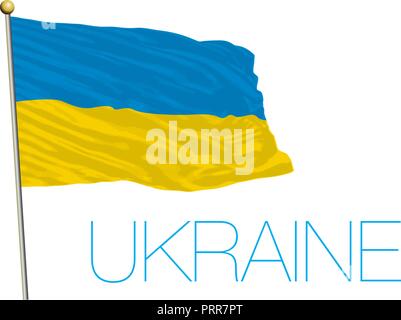 L'Ukraine drapeau officiel, vector illustration Illustration de Vecteur