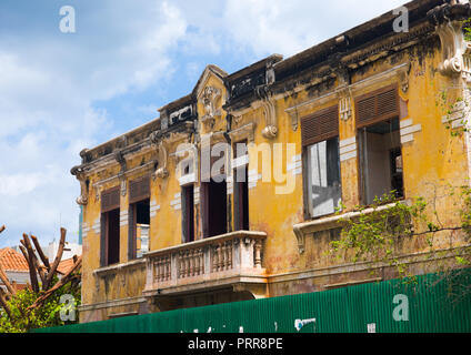 Ancien bâtiment colonial portugais, la Province de Luanda, Luanda, Angola Banque D'Images