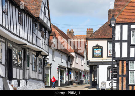 Au xve siècle, le Spread Eagle Hotel, West Street, Midhurst, West Sussex, Angleterre, Royaume-Uni Banque D'Images