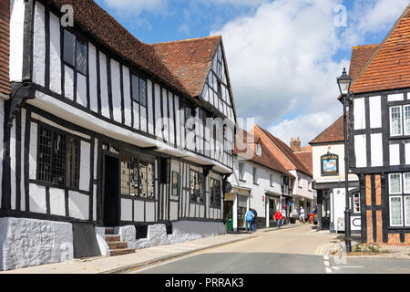 Au xve siècle, le Spread Eagle Hotel, West Street, Midhurst, West Sussex, Angleterre, Royaume-Uni Banque D'Images