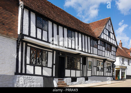 Au xve siècle, le Spread Eagle Hotel, West Street, Midhurst, West Sussex, Angleterre, Royaume-Uni Banque D'Images