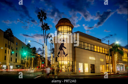 Rodeo Drive, Beverly Hills Banque D'Images