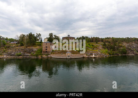 L'enrichissement des Fredriksborgs Oscar près de Vaxholm dans l'archipel de Stockholm Suède Banque D'Images