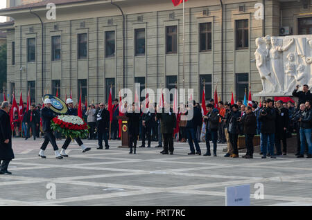 Eskisehir, Turquie-novembre 10,2017 : Le grand dirigeant de la mort d'Atatürk anniversaire. Banque D'Images