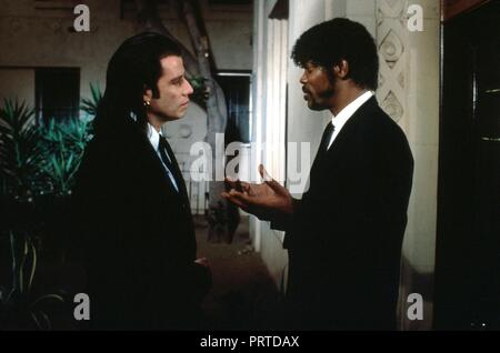 Titre original : Pulp Fiction. Titre en anglais : Pulp Fiction. Année : 1994. Réalisateur : Quentin Tarantino. Stars : John Travolta, Samuel L. Jackson. Credit : MIRAMAX / Album Banque D'Images
