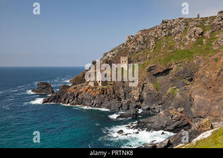 Maisons,moteur couronnes Botallack, Cornwall, UK Banque D'Images