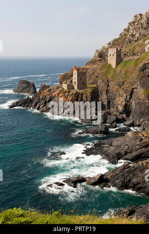 Maisons,moteur couronnes Botallack, Cornwall, UK Banque D'Images