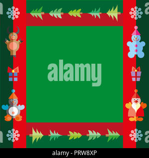 Abstract design illustration carte de Noël pour le texte. Banque D'Images