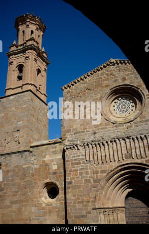 Monastère Royal de Santa Maria de Veruela, abbaye cistercienne près de Vera de Moncayo, à Zaragoza, Aragon, Espagne. Gustavo Adolfo Becquer itinéraire. Banque D'Images