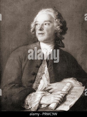 Pierre-Augustin Caron de Beaumarchais, 1732 - 1799. L'horloger français, inventeur, dramaturge, musicien, diplomate, espion, publisher, horticulteur, trafiquant d'armes, satiriste, le financier, et révolutionnaire. Banque D'Images