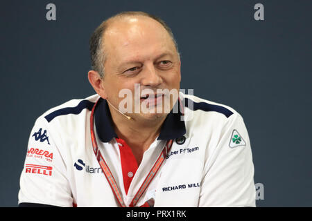 5 octobre 2018, Suzuka International Racing Course Suzuka, City, Japon ; la formule un Grand Prix du Japon, essais libres vendredi ; Frédéric Vasseur Banque D'Images