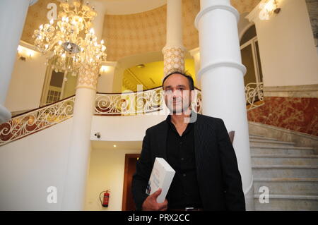 Tunis, Tunisie. 08Th Oct, 2018. Auteur Daniel Speck à l'Hotel Majestic. Son nouveau roman "Piccola Sicilia' se déroule également ici. Crédit : Simon Kremer/dpa/Alamy Live News Banque D'Images