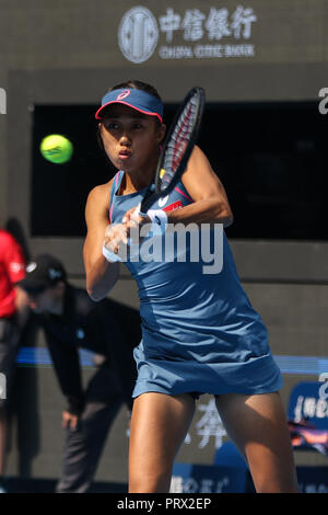 Beijing, Beijing, Chine. 5Th Oct, 2018. Beijing, Chine-joueur de tennis chinois Zhang Shuai en concurrence avec Naomi à Osaka 2018 Open de Chine à Beijing, Chine. Crédit : SIPA Asie/ZUMA/Alamy Fil Live News Banque D'Images