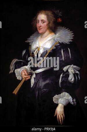 Jeune Femme 1639 Anthony Van Dyck (1599-1641) Belgique belge flamande Banque D'Images