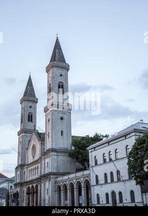 Munich, Allemagne - 05/12/2018 : Eglise de Saint Louis Banque D'Images