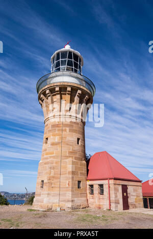 Barrenjoey grès patrimoine Head Lighthouse, Palm Beach, Plages du Nord, Sydney, Nouvelle Galles du Sud Banque D'Images