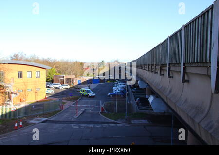 La Police d'autoroute centrale au siège du groupe à Perry Barr, Birmingham Banque D'Images