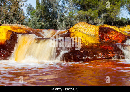 Cascade de la rivière Rouge, "Rio Tinto" Banque D'Images