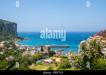 Côte Amalfitaine à Vico Equense Sorrento, Naples, Italie locations de vacances meilleur concept de la vie, tourisme voyage Europe Banque D'Images