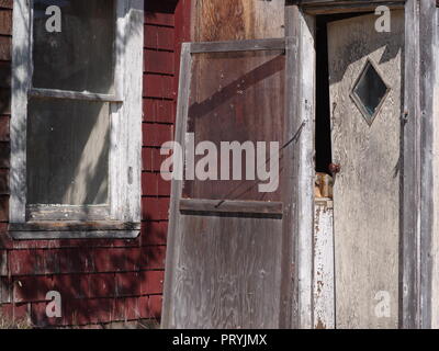 Maison abandonnée, Canuck, Saskatchewan, Canada, Triangle de Palliser, Brian Martin RMSF, grande taille du fichier Banque D'Images