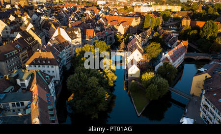 Vue aérienne de l'Altstadt, la vieille ville, Nuremberg, Allemagne Banque D'Images