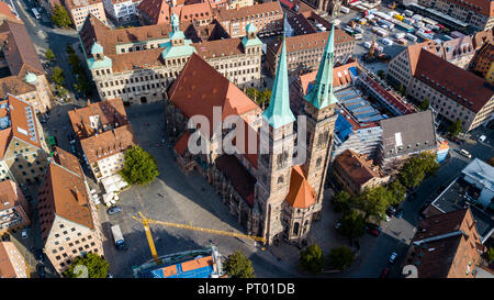 Église Saint Sebaldus, Saint Sebald Sebalduskirche Nürnberg, Nuremberg, Allemagne Banque D'Images