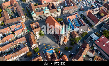 Église Saint Sebaldus, Saint Sebald Sebalduskirche Nürnberg, Nuremberg, Allemagne Banque D'Images