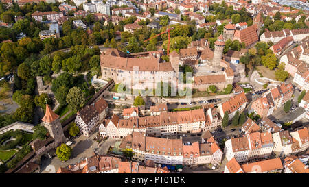 Château impérial de Nuremberg, Nuremberg Kaiserburg, Nuremberg, Allemagne Banque D'Images