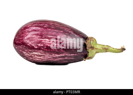 Aubergine pourpre de matières premières de l'écriture graffiti isolé sur fond blanc Banque D'Images