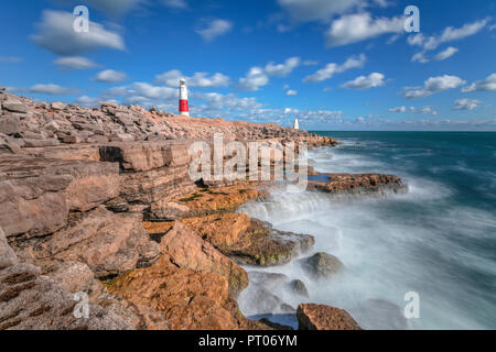 Portland Bill Lighthouse, l'Île de Portland, Dorset, England, UK Banque D'Images